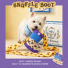 Boot-Shaped Sniffing Toy for Dogs with Crinkle and Squeak Sounds