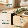 Portable Elevated Pet Cot with Removable Cushion