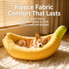 Banana-Shaped Pet Bed for Small Dogs and Cats