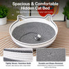Cat Bed with Integrated Scratcher and Removable Washable Cover