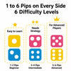 21-Hole Treat-Dispensing Dice Toy for Dogs