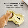 Elevated Ceramic Double Bowl Stand for Cats & Dogs