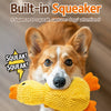 Plush Squeaky Dog Toys in Duck, Football & Pizza Designs