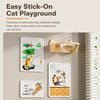 Wall-Mounted Cat Scratching Board with Braided Cotton Rope
