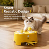 Electric Whack-a-Mole Cat Toy with Moving Feather Teaser