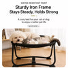Oval Foldable Elevated Pet Cot for Cats and Dogs