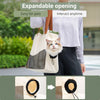 Canvas Pet Carrier Shoulder Bag with Mesh Panels