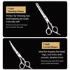 Stainless Steel Pet Grooming Shears for Trimming and Coat Blending