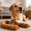 Sausage-Shaped Squeaky Tug Toy for Dogs