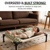 Portable Elevated Pet Cot with Removable Cushion