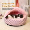 Semi-Enclosed Cave Bed for Cats and Small Dogs