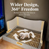 Dog Potty Tray with Splash Guard for Small to Large Dogs