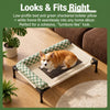 Portable Elevated Pet Cot with Removable Cushion