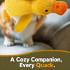 Plush Squeaky Dog Toys in Duck, Football & Pizza Designs