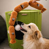 Sausage-Shaped Squeaky Tug Toy for Dogs