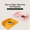 Raised-Edge Pet Bowl Placemat for Cats & Dogs