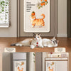Wall-Mounted Cat Scratching Board with Braided Cotton Rope