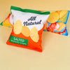 Plush Potato Chip Crinkle Toy for Dogs and Cats