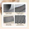 Double-Layer Cat Litter Mat with Collection Pocket