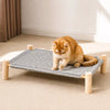 Elevated Cat Bed with Built-In Scratching Surface