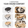 Oval Foldable Elevated Pet Cot for Cats and Dogs