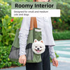 Canvas Pet Carrier Shoulder Bag with Mesh Panels