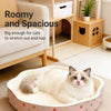 Petal-Shaped Corrugated Cardboard Cat Scratcher