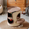 Cat Scratching Tower with Sisal Barrel and Resting Platforms