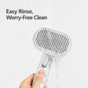 Dual-Sided Deshedding and Detangling Brush for Dogs and Cats