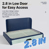 Dog Toilet Tray with Wall Panel and Pull-Out Drawer