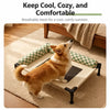 Portable Elevated Pet Cot with Removable Cushion