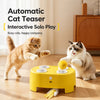 Electric Whack-a-Mole Cat Toy with Moving Feather Teaser