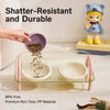 Ceramic Double Bowl Slow Feeder Set for Pets