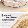 Petal-Shaped Corrugated Cardboard Cat Scratcher