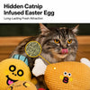 Waffle Plush Cat Toy with Crinkle Paper and Catnip