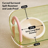 Ceramic Double Bowl Slow Feeder Set for Pets