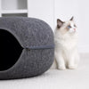 Enclosed Donut Cat Bed with Tunnel