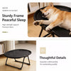 Oval Foldable Elevated Pet Cot for Cats and Dogs
