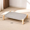 Elevated Cat Bed with Built-In Scratching Surface