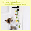 Felt Persimmon Cat Teaser Toy with Bell