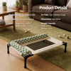 Portable Elevated Pet Cot with Removable Cushion