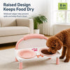 Elevated Ceramic Double Pet Bowls for Cats and Dogs