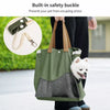 Canvas Pet Carrier Shoulder Bag with Mesh Panels