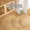 Round Woven Cattail Grass Cat Scratcher Mat