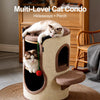 Cat Scratching Tower with Sisal Barrel and Resting Platforms