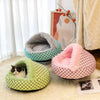 Semi-Enclosed Cave Bed for Cats and Small Dogs