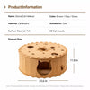 Felt Donut Cat Scratcher Bed with Semi-Enclosed Tunnel