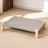 Elevated Cat Bed with Built-In Scratching Surface