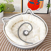 Cat Bed with Integrated Scratcher and Removable Washable Cover