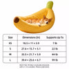 Banana-Shaped Pet Bed for Small Dogs and Cats